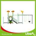 2015 Terrain de jeu d&#39;attractions Outdoor Plastic Playset se conforme au certificat GS Norme européenne